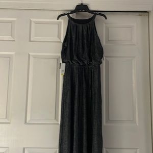 Tags on never worn black/silver halter dress